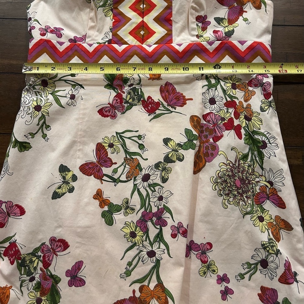 Tibi Cream Multicolor Mini Dress Size 6 - Picture 5 of 10